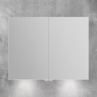 Зеркало-шкаф BelBagno SPC-2A-DL-BL-900 90 см, хром фото 