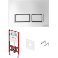 Инсталляция для подвесного унитаза TECEspring S401201 (кнопка хром глянцевый) фото 