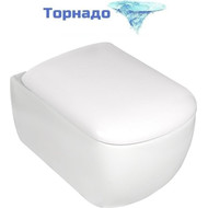 Унитаз подвесной безободковый AN Solana с крышкой микролифт (система смыва Торнадо) фото 