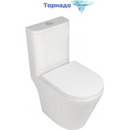 Унитаз-компакт безободковый AN Areta с крышкой микролифт (система смыва Торнадо) фото 