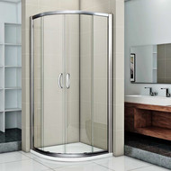 Душевое ограждение Bas Infinity R-100-C-CH 100х100 см, хром/прозрачное фото 