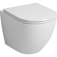 Унитаз подвесной безободковый Grossman GR-4455S с крышкой микролифт, белый глянцевый фото 