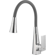 Смесители для кухни Haiba HB73823, хром/серый фото 