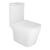 Унитаз-компакт безободковый Azario Ferra AZ-1015 с тонкой крышкой микролифт фото 