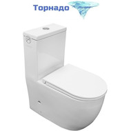 Унитаз-моноблок Azario Velluto AZ-6281 с тонкой крышкой микролифт (Система смыва Торнадо) фото 