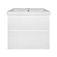 Тумба подвесная с раковиной Azario Мила 60 см CS00091362, белый матовый фото 