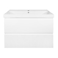 Тумба подвесная с раковиной Azario Мила 80 см CS00091365, белый матовый фото 