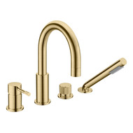 Смеситель для ванны Boheme Uno 460-MG, золото матовое фото 