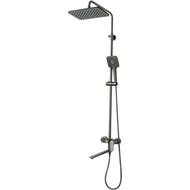 Душевая стойка с длинным, поворотным изливом Aquatek Ника AQ2840BGM, оружейная сталь фото 