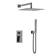 Душевая система для душа Boheme Qubic 474-3-GM, графит фото 