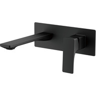 Смеситель для раковины настенный Belz B14709-7, чёрный фото 