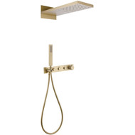Душевая система для душа с термостатом Abber Rund AF8752G, золото матовый фото 