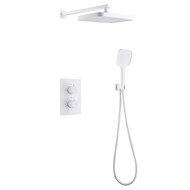 Душевая система для душа с термостатом Abber Weiss Insel AF8051W, белый фото 