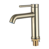 Смеситель для раковины Gappo G06-3 G1006-3, золото сатин, Цвет производителя: золото сатин фото 