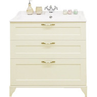 Тумба напольная с раковиной Акватон Леон 80Н см 1A1878K0LBPR0, дуб бежевый фото 