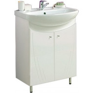 Тумба напольная с раковиной Акватон Минима 65Н см 1A1042K1MN010, белый фото 