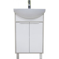 Тумба напольная с раковиной Акватон Рико 50 см 1A2124K1RIB90, белый/ясень фото 