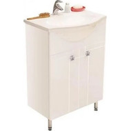 Тумба напольная с раковиной Акватон ФИДЖИ 60 см 1A1796K0FG010, белый фото 