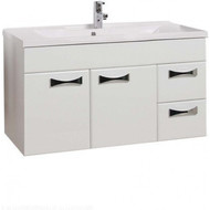 Тумба подвесная с раковиной Акватон Диор 100 см 1A167701DR010, белый фото 