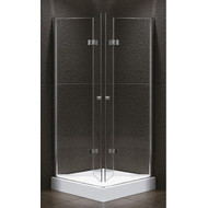 Душевое ограждение Cezares Elena AS-2 100х100 см, хром/прозрачное фото 