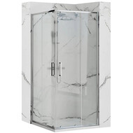 Душевое ограждение Loranto Neo 100x100 см CS-21809-100, хром/прозрачное фото 
