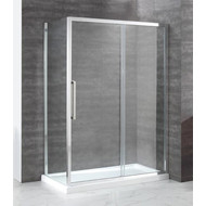 Душевое ограждение Cezares LUх-SOFT AH-1 120х80 см, хром/прозрачное фото 