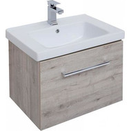 Тумба подвесная с раковиной Dreja Big Inn 80 см 77.0204D, дуб кантри фото 