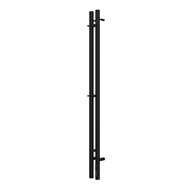 Полотенцесушитель электрический Terminus Duo П2 94x1200 мм 4670078573926, чёрный матовый фото 