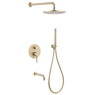 Душевая система для ванны Abber Wasser Kreis AF8117G, золото матовый фото 