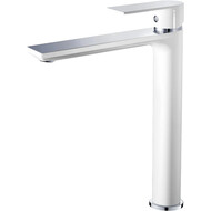 Смеситель для раковины высокий Haiba HB11505-8, белый/хром фото 