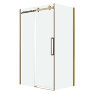 Душевое ограждение Grossman Classic 100х90 см 100.K33.04.100.32.00-200.K33.04.90.32.00 (стекло 8 мм) золото/прозрачное фото 