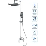 Душевая стойка BelBagno DUE-DOCM-CRM фото 