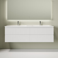 Тумба подвесная с раковиной Sancos Snob T 160 см SNT80W, Bianco (раковина Grace CN7023) фото 