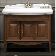 Тумба напольная с раковиной Opadiris Лоренцо 100 см, орех фото 