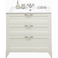 Тумба напольная с раковиной Акватон Леон 80Н см 1A1878K0LBPS0, дуб белый фото 