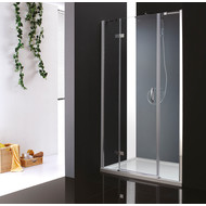 Душевая дверь Cezares Bergamo B-13 205 см L/R хром/прозрачное фото 