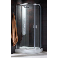 Душевое ограждение Radaway Premium Plus E 100х80х190 см, хром/матовое фото 