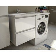 Тумба подвесная с раковиной-столешницей Эстет Dallas Luxe 140 см L, 2 ящика ФР-00002923 фото 