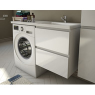 Тумба подвесная с раковиной-столешницей Эстет Dallas Luxe 120 см R, 2 ящика ФР-00001929 фото 