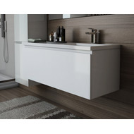 Тумба подвесная с раковиной-столешницей Эстет Dallas Luxe 140 см R, 1 ящик ФР-00002925 фото 