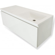 Тумба подвесная с раковиной-столешницей Эстет Dallas Luxe 100 см R, 1 ящик ФР-00002320 фото 