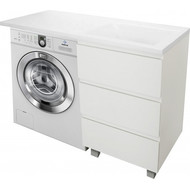 Тумба напольная с раковиной-столешницей Эстет Dallas Luxe 120 см R, 3 ящика ФР-00001923 фото 