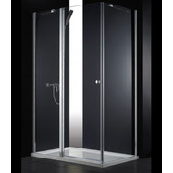 Душевое ограждение Cezares Elena AH-1 120х100 см, хром/прозрачное фото 
