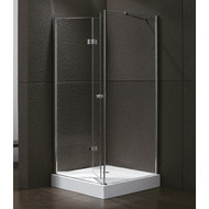 Душевое ограждение Cezares Elena AS-1 90х90 см, хром/прозрачное фото 