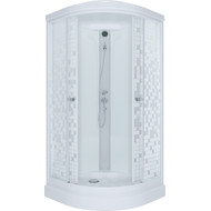 Душевая кабина Triton Стандарт А Мозаика ДН4 100х100 см, белый/узор фото 