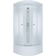 Душевая кабина Triton Стандарт В Полосы ДН4 100х100 см, белый/узор фото 