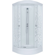 Душевая кабина Triton Стандарт А ДН4 Аква Мозаика 90х90 см, белый/узор фото 
