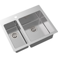 Кухонная мойка Oulin OL-FTR202R 1,2 мм, нержавеющая сталь фото 