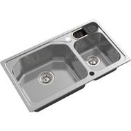 Кухонная мойка Oulin OL-H9818 0,8 мм, нержавеющая сталь фото 
