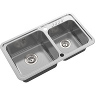 Кухонная мойка Oulin OL-H9903 0,8 мм, нержавеющая сталь фото 